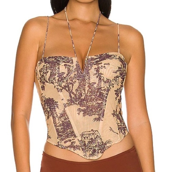 Green TICTOC Bustier TOP - Picture 1 of 6